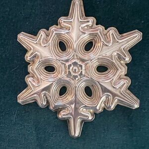 - Gorham 1991 Sterling Snowflake ornament